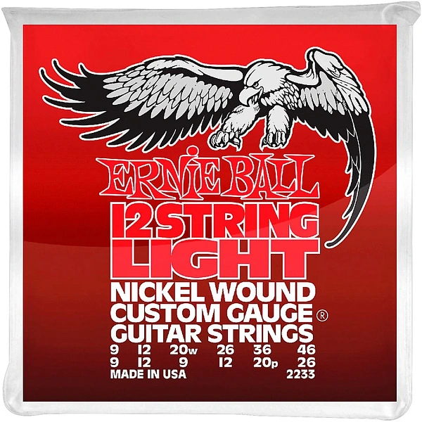 Струны для электрогитары Ernie Ball 2233 Nickel Light 12 9-46