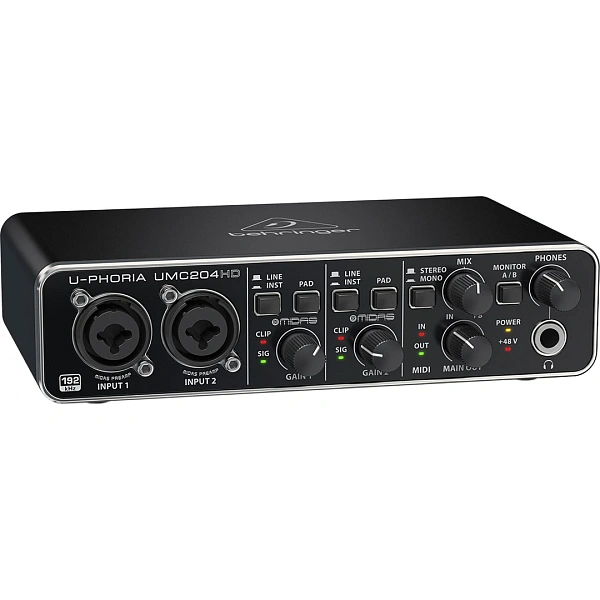 Аудиоинтерфейс Behringer UMC204HD