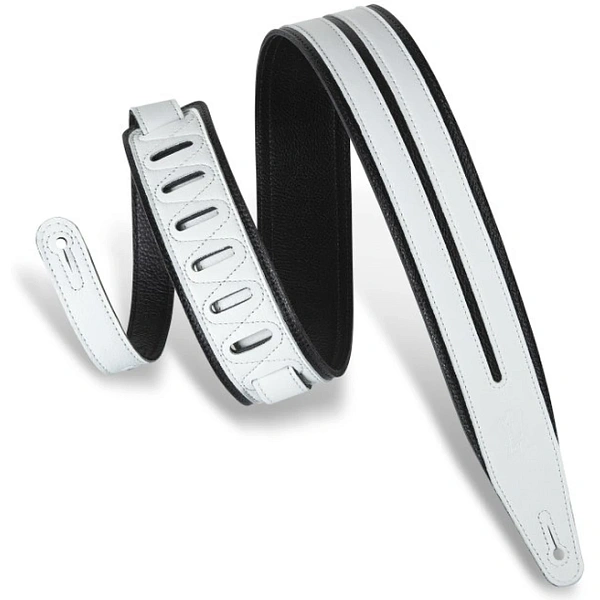 Ремень для гитары Levy's MG317DRS-BLK-WHT