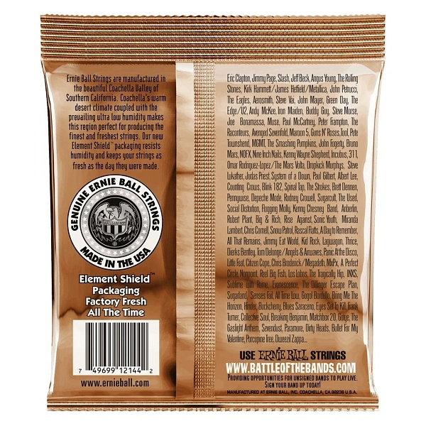 Струны для акустической гитары Ernie Ball 2144 13-56