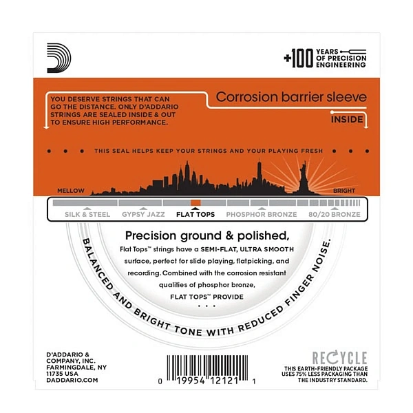 Струны для резонаторной гитары D'Addario EFT13 16-56