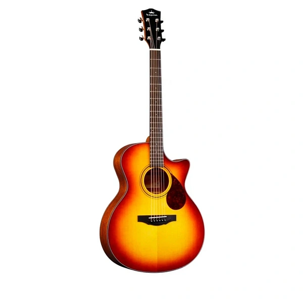 Трансакустическая гитара Kepma F0E-GA Top Gloss Cherry Sunburst