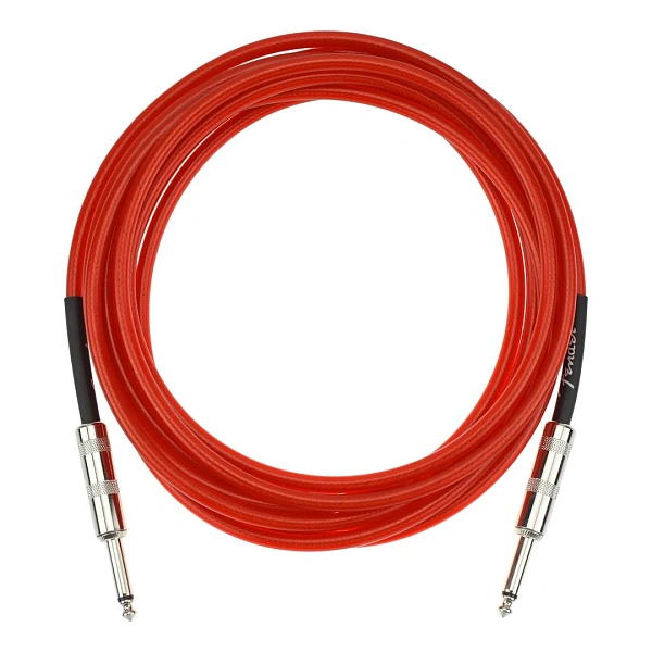 Инструментальный кабель Fender 18" California Cable Candy Apple Red