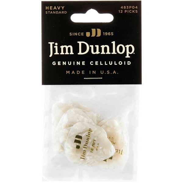 Набор медиаторов Dunlop 483P04HV Celluloid Pearloid Heavy