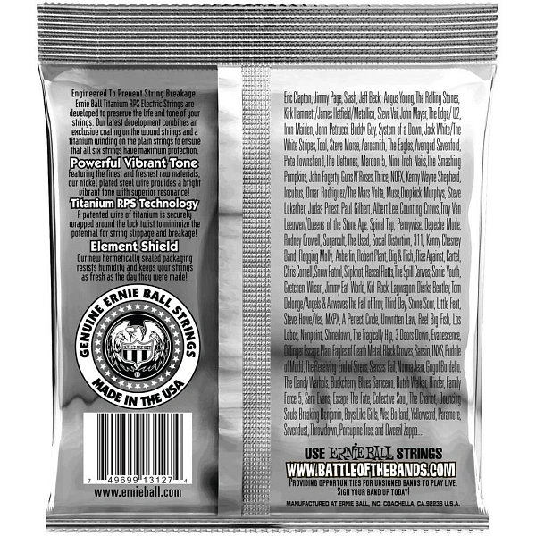 Струны для электрогитары Ernie Ball 3127 11-54