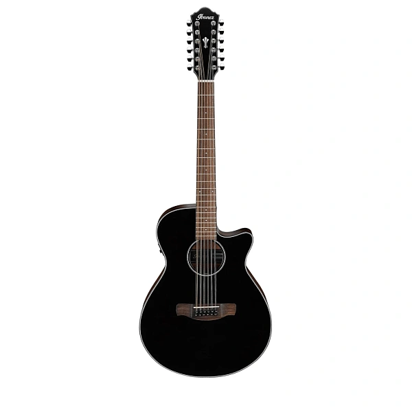 12-струнная электроакустическая гитара Ibanez AEG5012-BKH