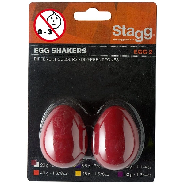 Шейкеры Stagg EGG-2 RD