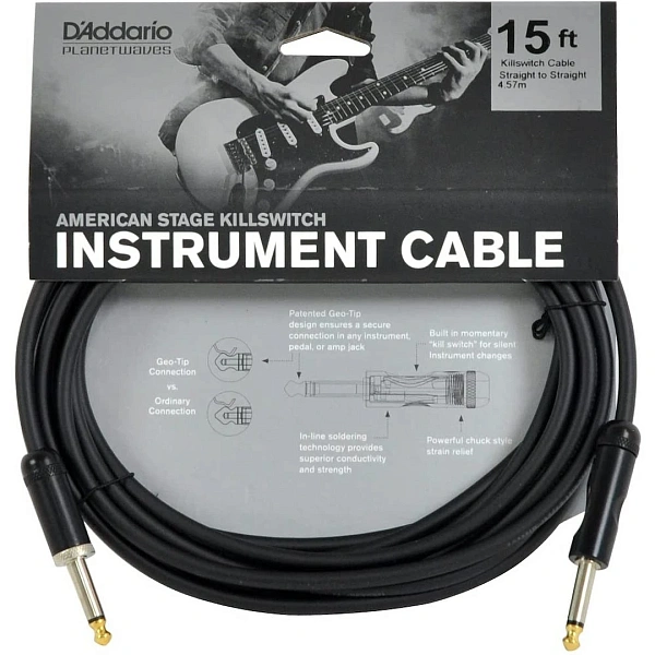 Инструментальный кабель Planet Waves PW-AMSK-15 American Stage Kill Switch