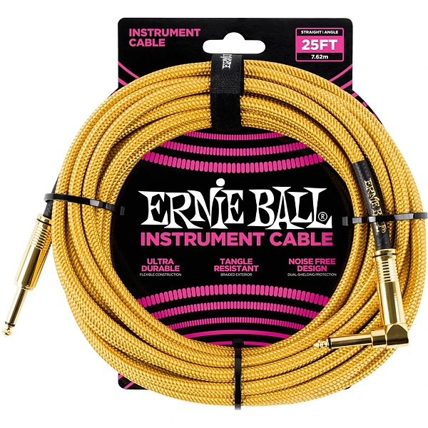 Инструментальный кабель Ernie Ball P06070 Gold