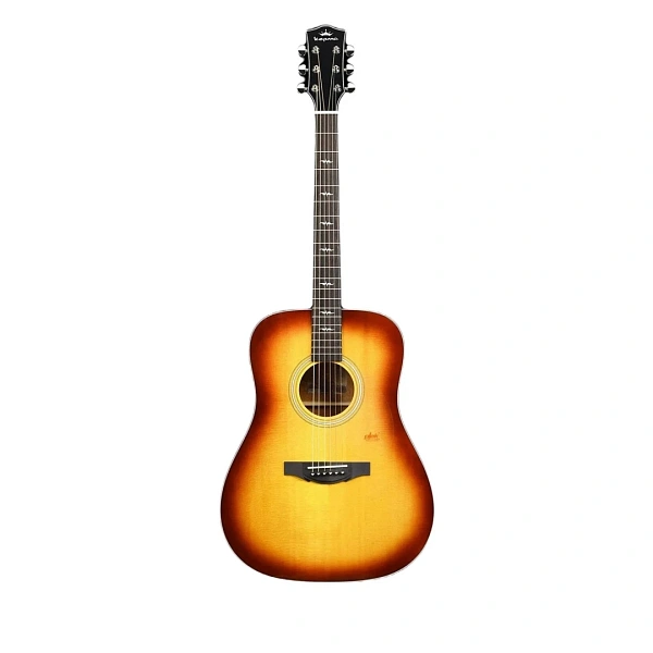 Трансакустическая гитара Kepma F1E-D Cherry Sunburst