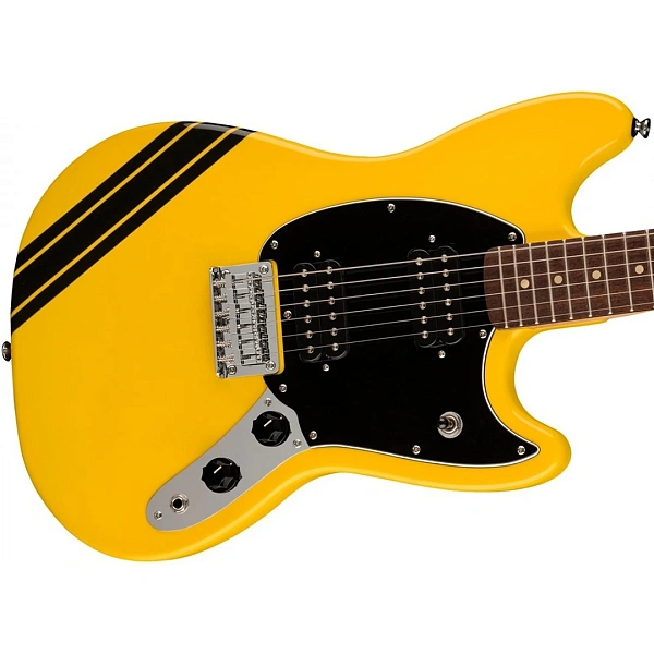 Электрогитара Fender Squier FSR Bullet Mustang HH LRL Competition Graffiti Yellow