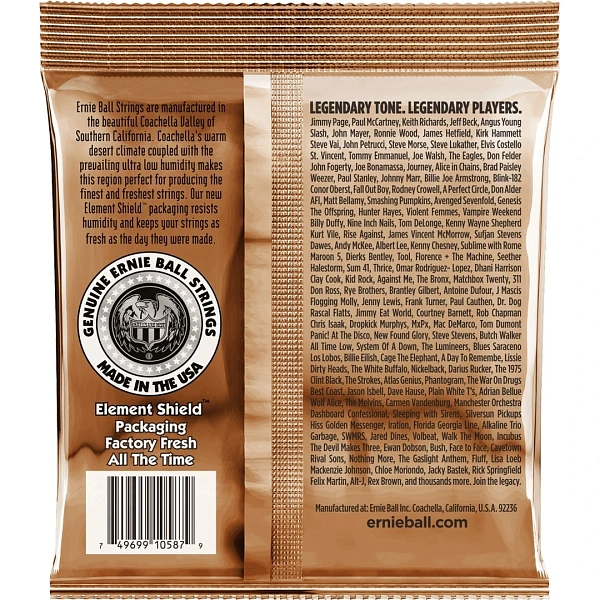 Струны для акустической гитары Ernie Ball 2145 11.5-54