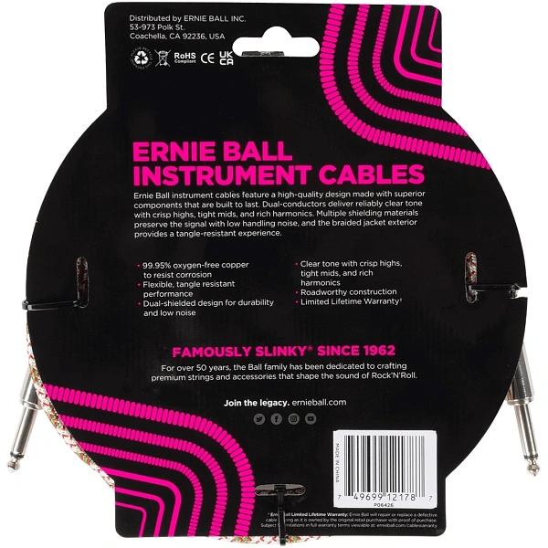 Инструментальный кабель Ernie Ball 6426