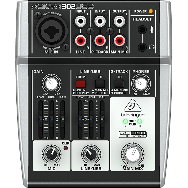 Микшерный пульт Behringer 302USB