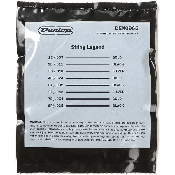 Струны для электрогитары Dunlop DEN09658 9-65