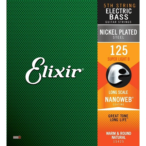Струна для бас-гитары Elixir 15425 125 B-5