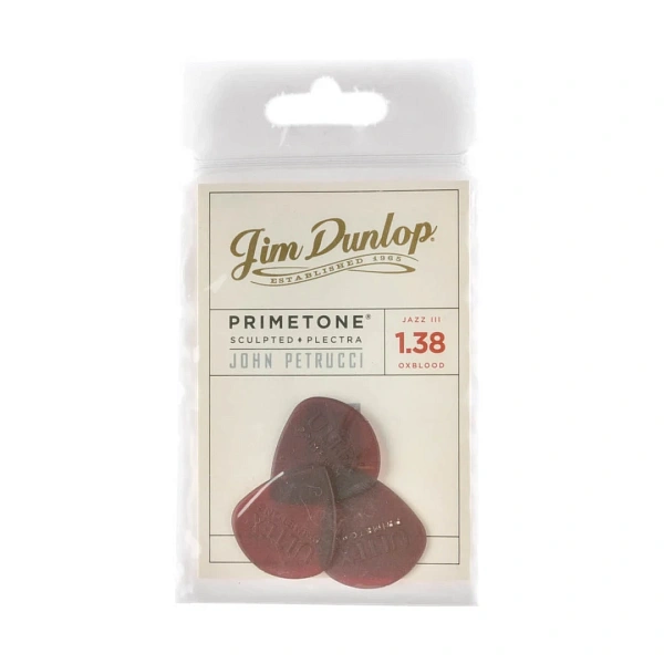 Набор медиаторов Dunlop 518PJPRD John Petrucci Primetone Jazz III