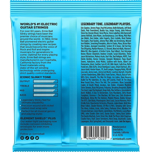 Струны для электрогитары Ernie Ball 3225 8-38