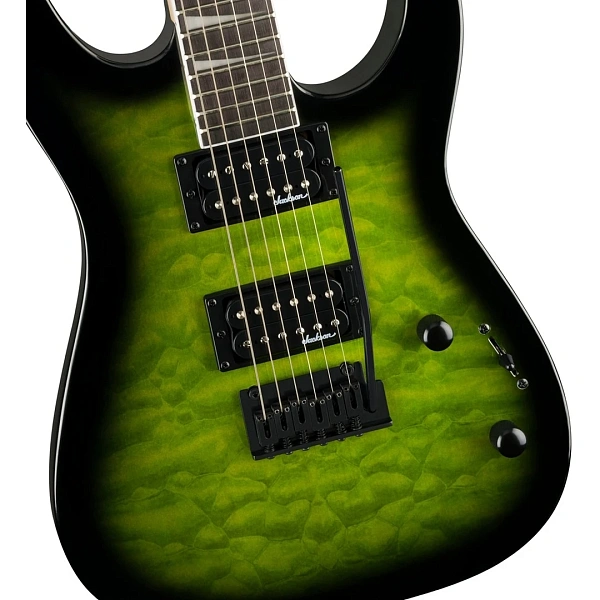 Электрогитара Jackson JS20 Dinky DKQ 2PT AH Transparent Green