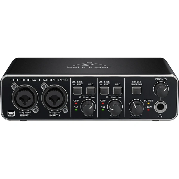 Аудиоинтерфейс Behringer UMC202HD