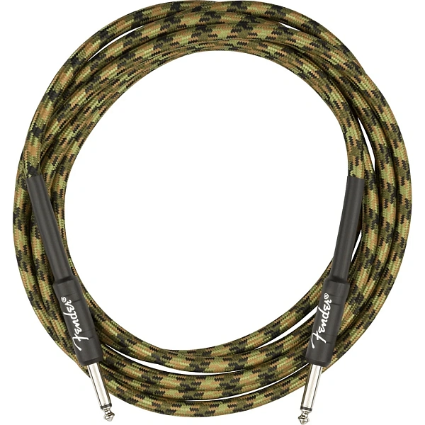 Инструментальный кабель Fender Professional Series Instrument Cable Straight/Straight 10" Woodland Camo