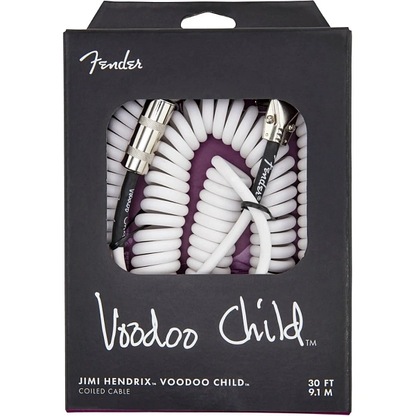 Инструментальный кабель Fender Jimi Hendrix Voodoo Child Cable 30" White