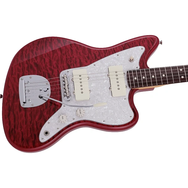 Электрогитара Fender 2024 MIJ Hybrid II Jazzmaster Quilt Red Beryl Made in Japan