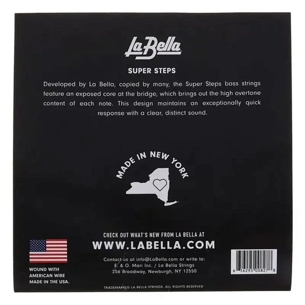 Струны для бас-гитары La Bella SS40-B 40-118