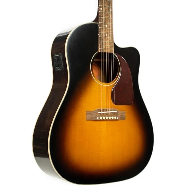 Электроакустическая гитара Epiphone J-45 EC Aged Vintage Sunburst
