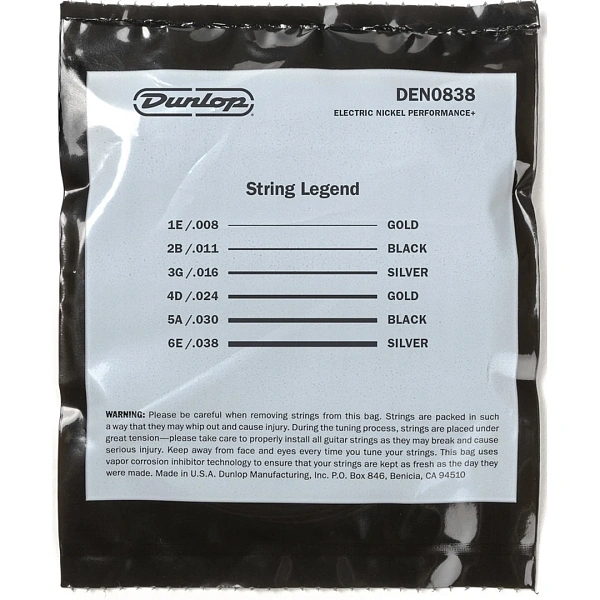 Струны для электрогитары Dunlop DEN0838 8-38