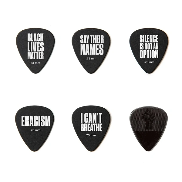 Набор медиаторов Dunlop BLMT02 Black Lives Matter .73