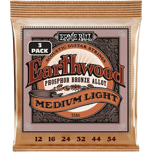 Струны для акустической гитары Ernie Ball 3546 12-54